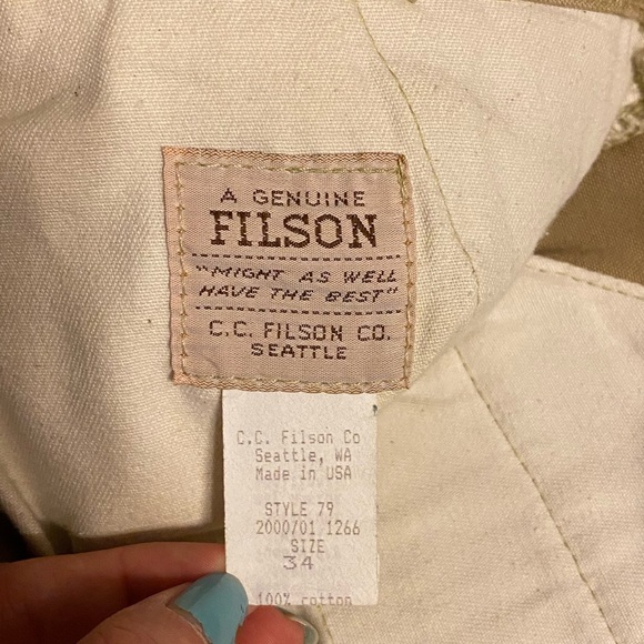 Filson—Men's Tan Pants - Picture 3 of 3
